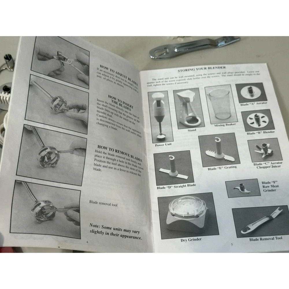 Thunder Stick Deluxe Multipurpose Handheld Blender Mixer Set Model US9098